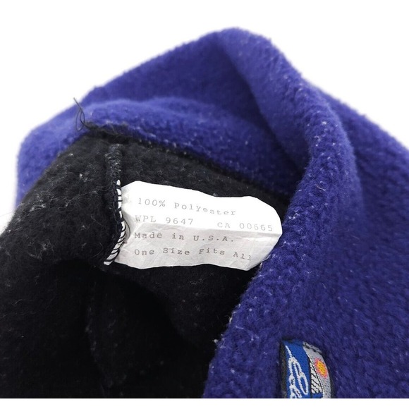 Vintage Eddie Bauer Beanie Hat One Size Knit‎ Watch Skull Ski Cap Black USA Made - Picture 4 of 4